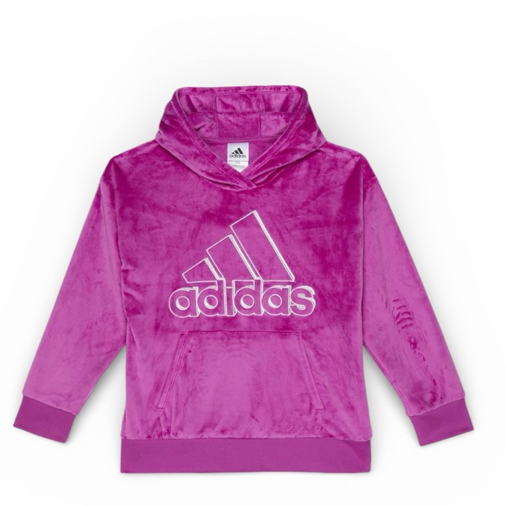 LIKE NEW Adidas Big Girls Cozy Fleece Hoodie